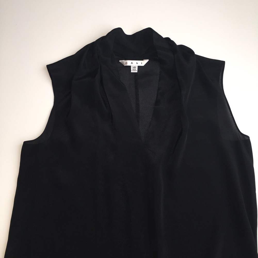 Cabi 100% Silk Sleeveless Blouse